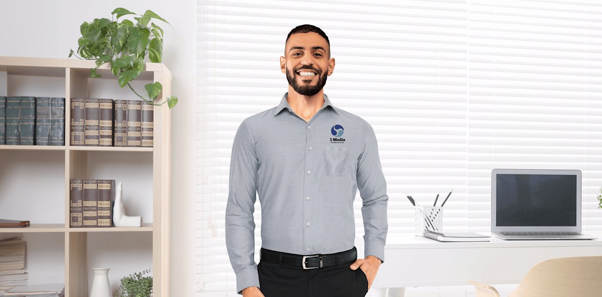 Cotton Linen Office Shirts Vistaprint